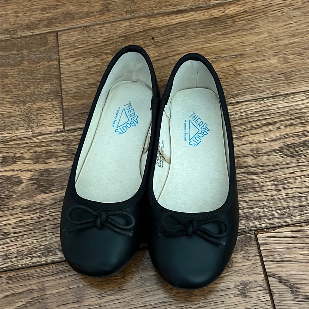 Black Ballet Flats with Bow